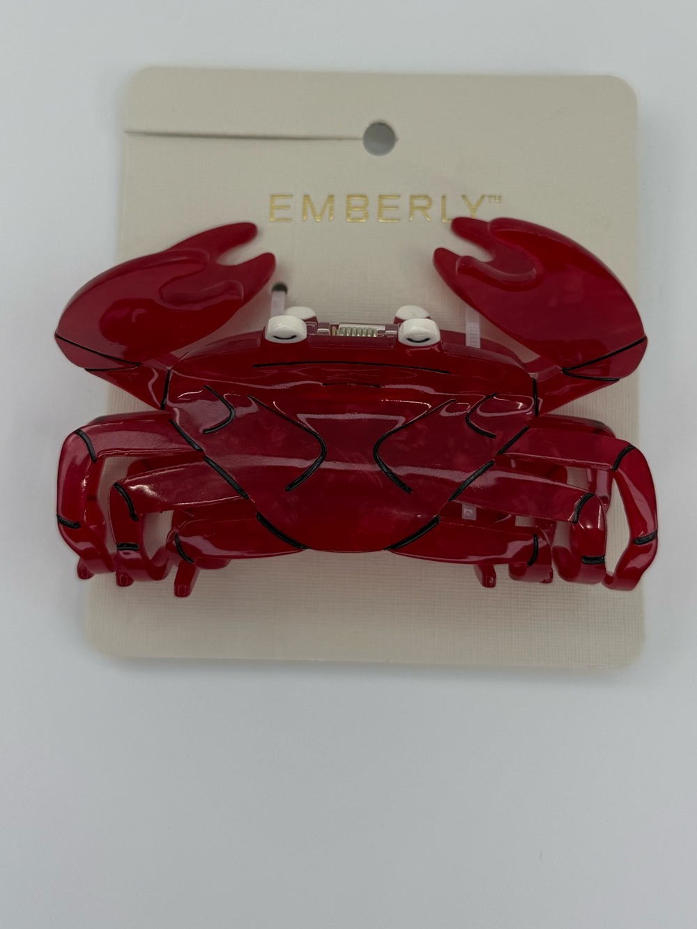 Kohl's Red Crab Hair Claw Clip